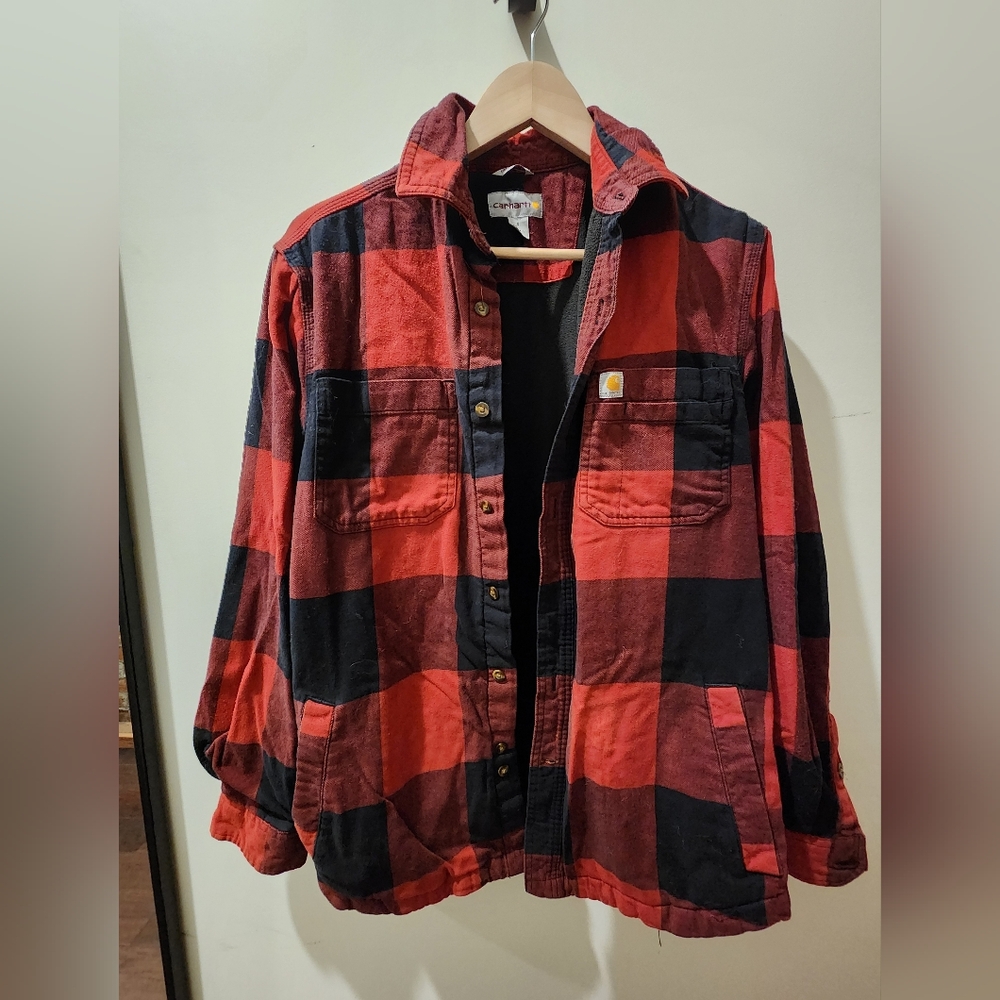 Carhartt Red and Black Relaxed Fit Jacket